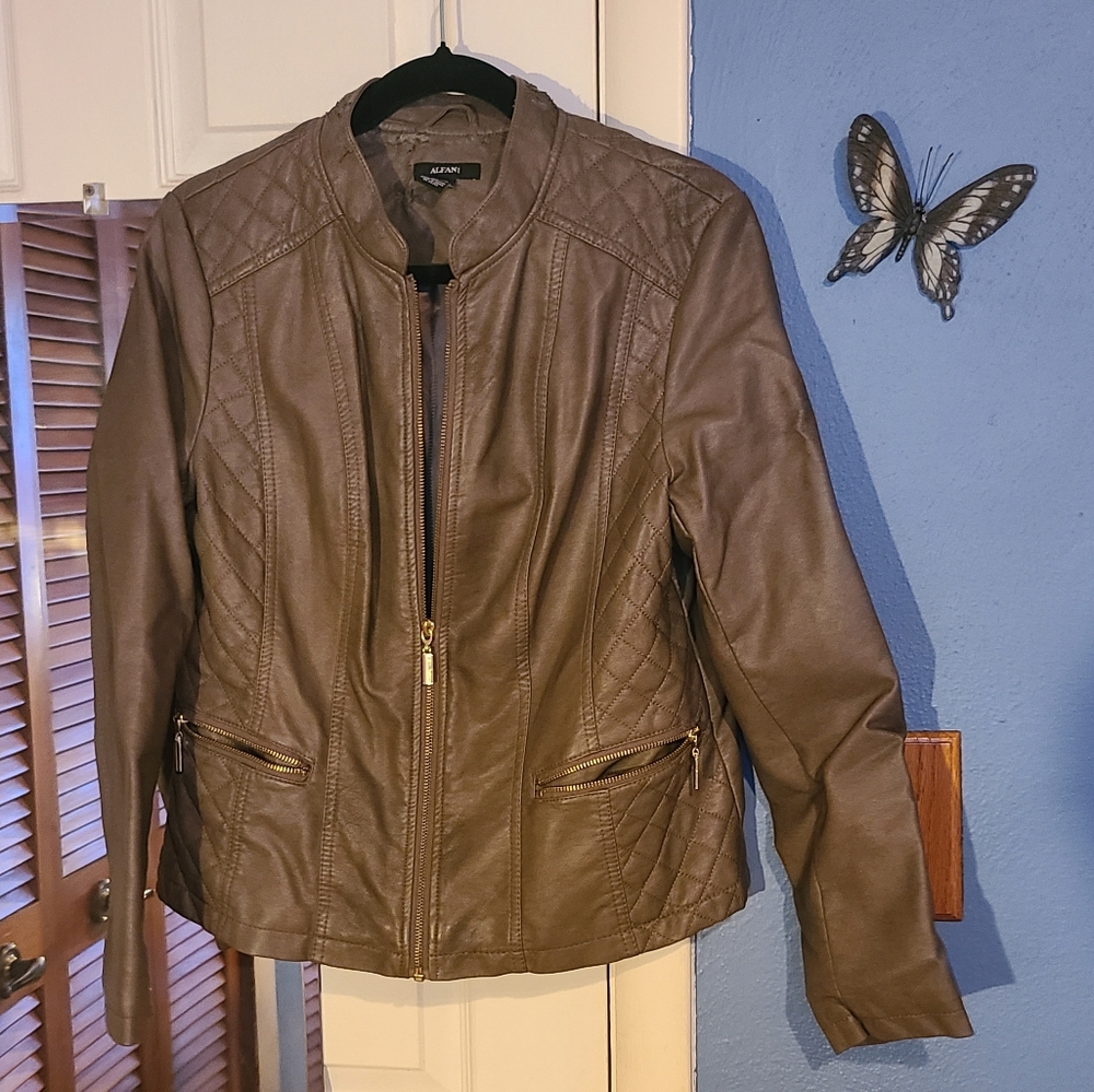 Alfani Jacket leather - Picture 3 of 13
